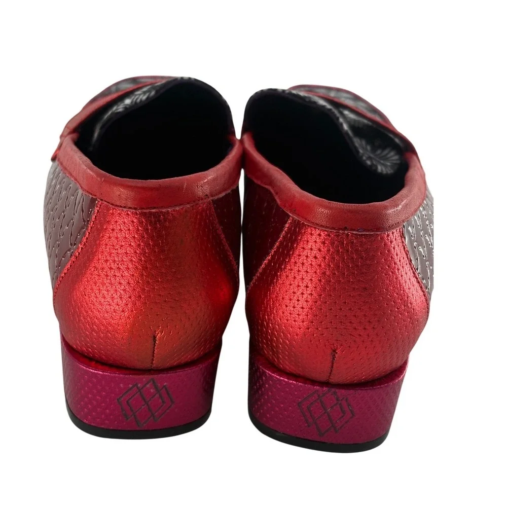 Altura Seite Loafer Moccasin Shoes Women Size 27 / 10 Fiorella Red‎